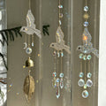 Sparkling Hummingbird Crystal Sun Catcher Wind Chime 6H7HLS206