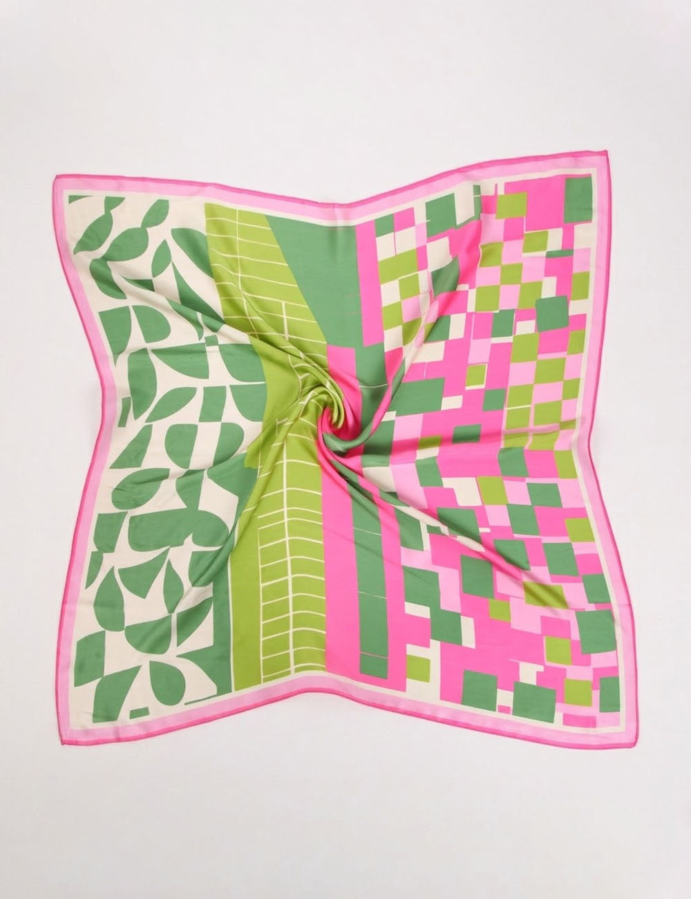 Floral Print Silk Scarf - DippedShop Wholesale - #0691