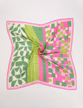 Floral Print Silk Scarf - DippedShop Wholesale - #0691