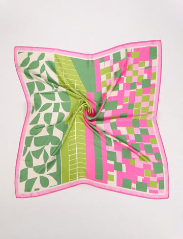 Floral Print Silk Scarf - DippedShop Wholesale - #0691