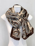 Bohemian Paisley Print Shawl Silk Scarf 6W6NSC208