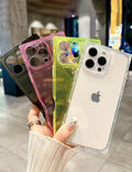 Soild Color Square Transparent Phone Case for iPhone 6Z13HPC196