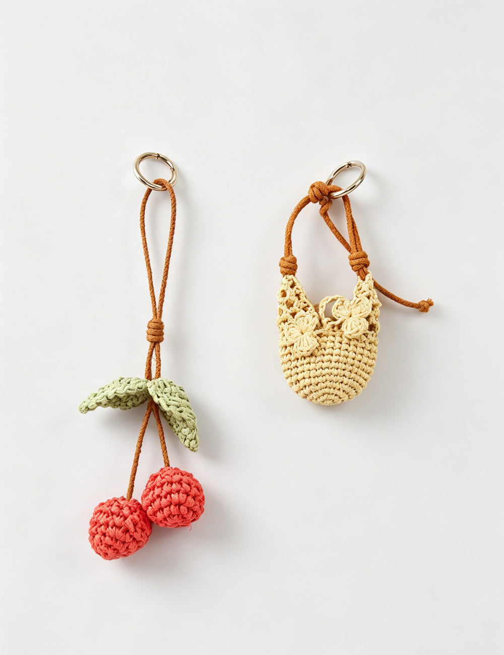 Crochet Raffia Bag Charm - DippedShop Wholesale - #7267