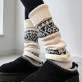 Floral Jacquard Rib Knit Stockings - DippedShop Wholesale - #4323