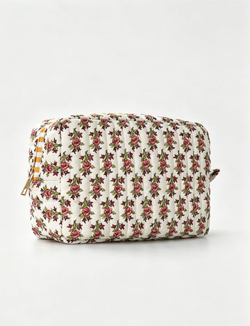 Floral Print Cosmetic Bag - DippedShop Wholesale - #5715
