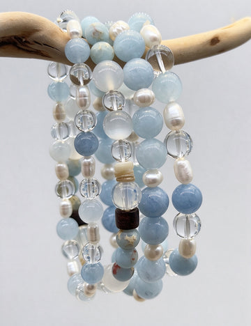 Stretchy Pearl Bead Bracelet - DippedShop Wholesale - #3555