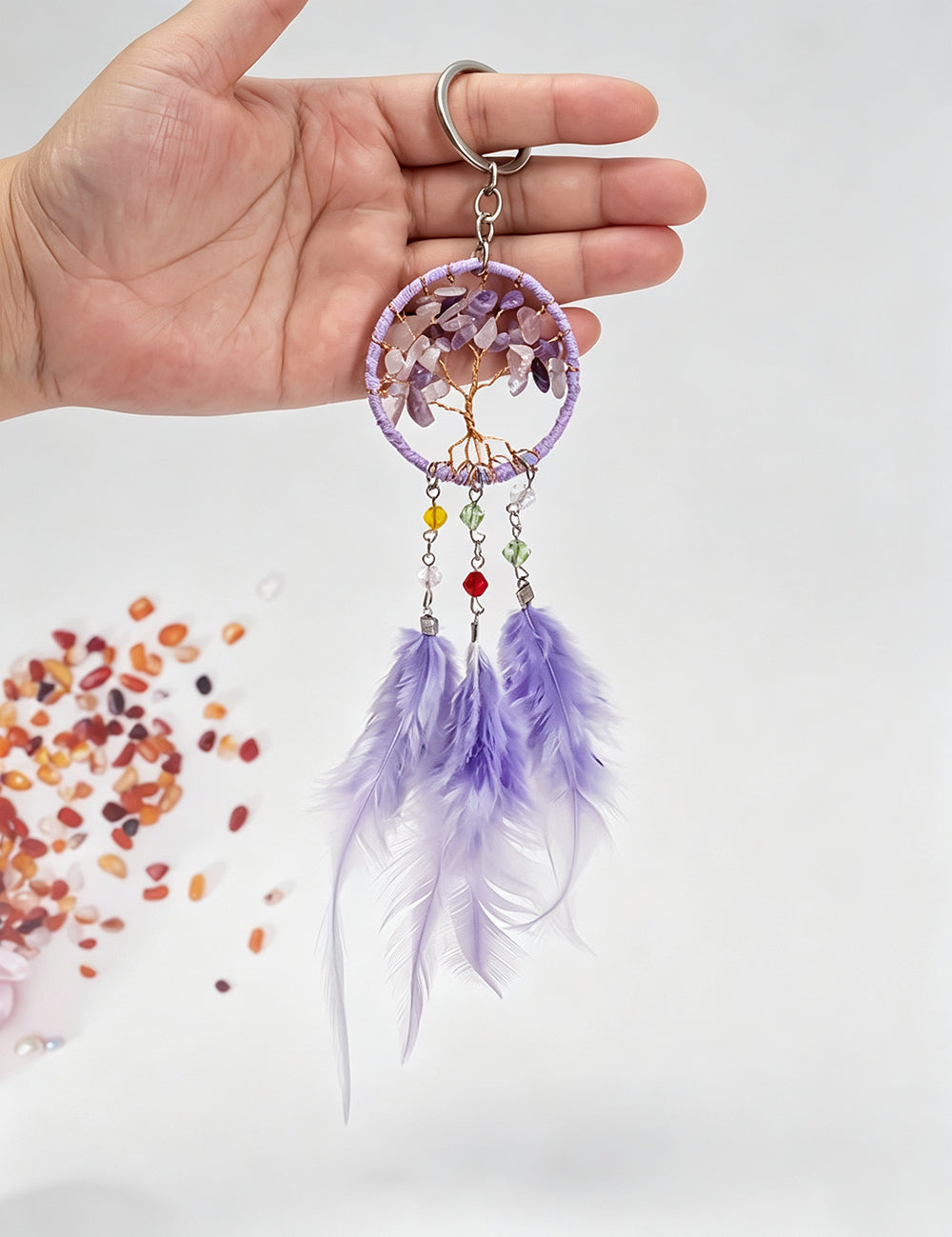 Handmade Crystal Tree Dream Catcher 6H7HLS223