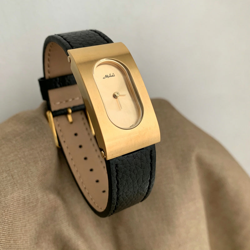 Rectangular Analog Leather Watch - DippedShop Wholesale - #3091