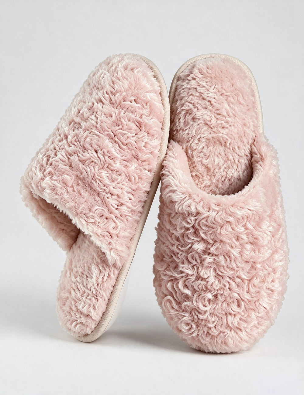 Fuzzy Plush Soft Warm Indoor Non-Slip Slippers 6W8FSP280
