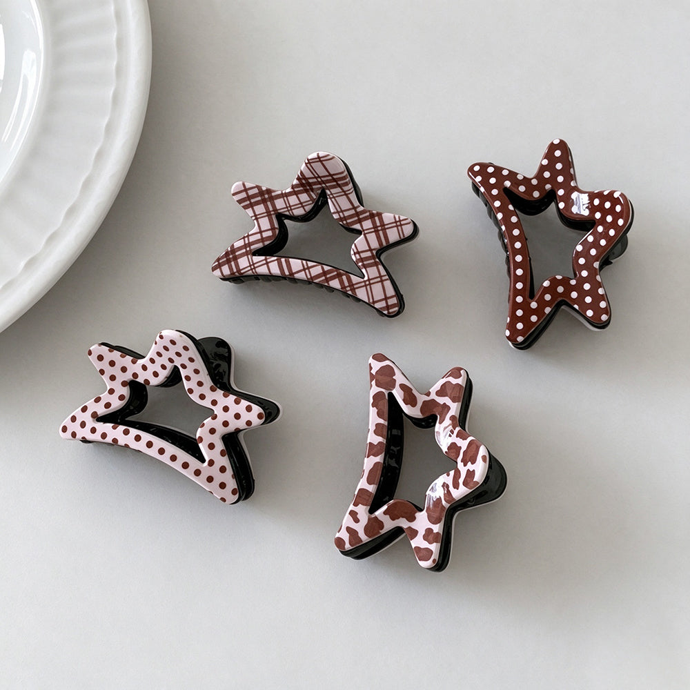 Hollow Star Hair Claw - DippedShop Wholesale - #1731