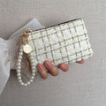 Tweed Wristlet Coin Purse - DippedShop Wholesale - #4707