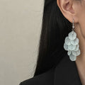 Sweet Multilayer Petals Tassel Hook Earrings 6W6JER567