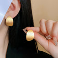Minimalist Gold Plated Geometric Stud Earrings 6W6JER703