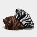 Fashion Striped Color Block Warm Beret Hat 6W6HAT807