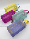 Dopamine Color Block Mesh Large Capacity Makeup Bag MK2BW6S10BOB96