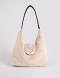Minimalist Solid Color Large Capacity Plush Shoulder Bag 6W10BBG1927