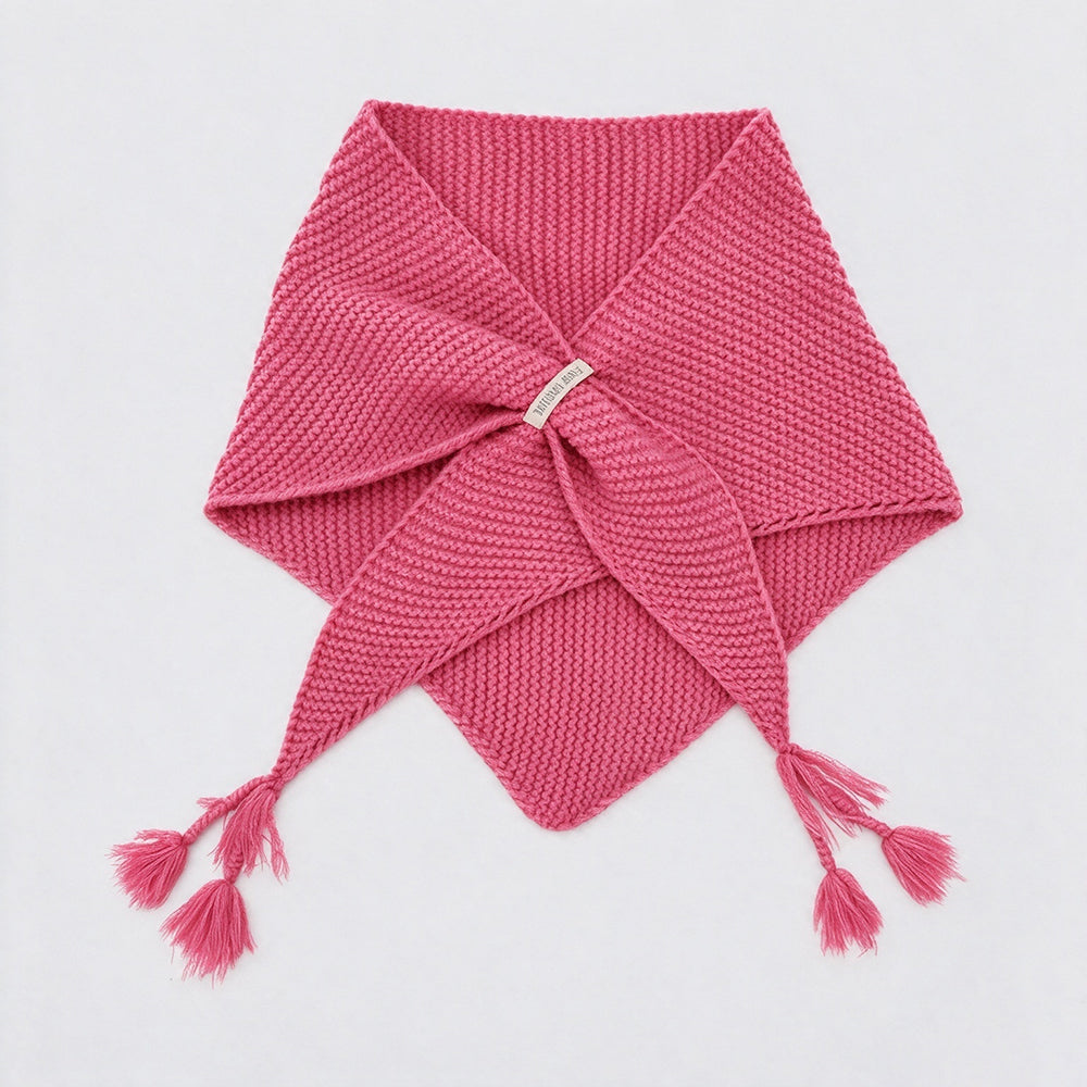 Thick Chunky Knitted Triangle Shawl - DippedShop Wholesale - #6451