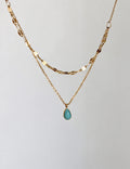 Elegant Resin Teardrop Pendant Choker Necklace 6W6JNC1057