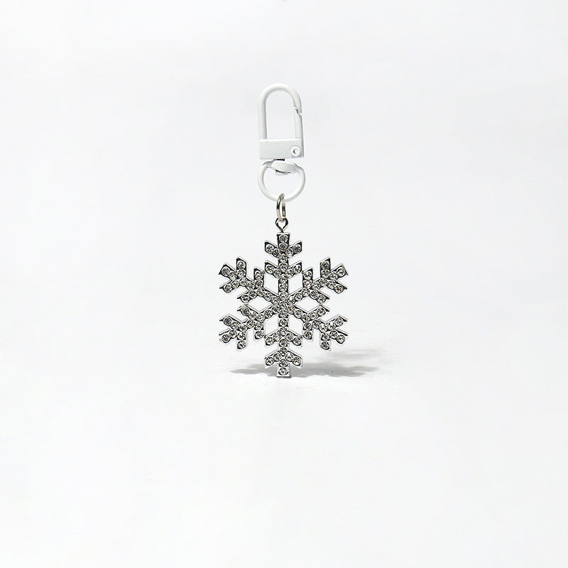 Stylish Rhinestones Snowflake Pendant Bag Charm 6W10BBC676