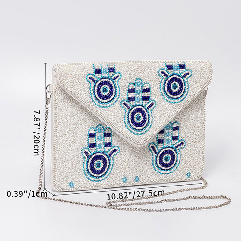 Boho Floral Beaded Handbag - DippedShop Wholesale - #2451