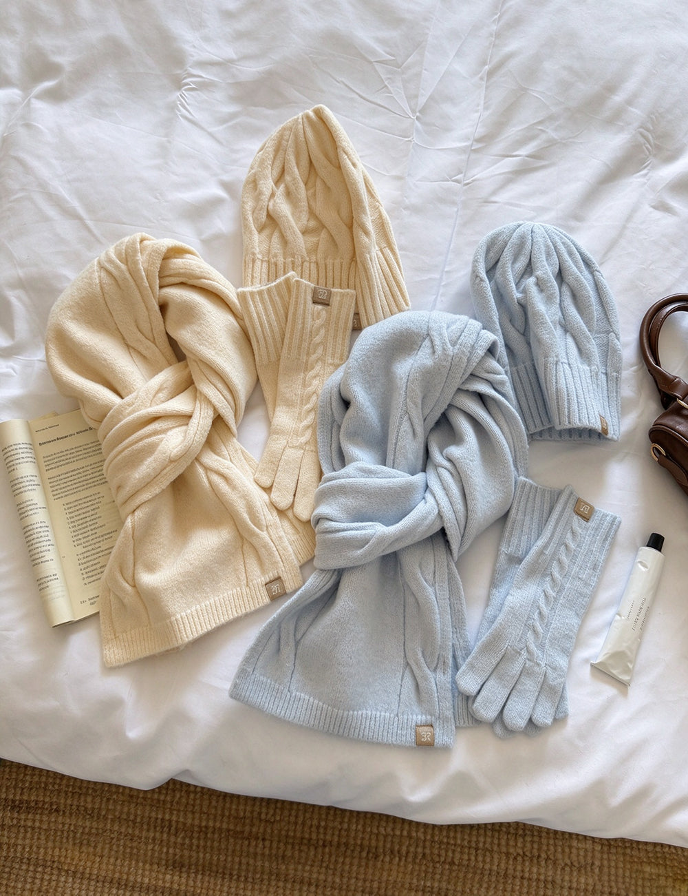 Cable Knit Soft Warm Scarf - DippedShop Wholesale - #3715