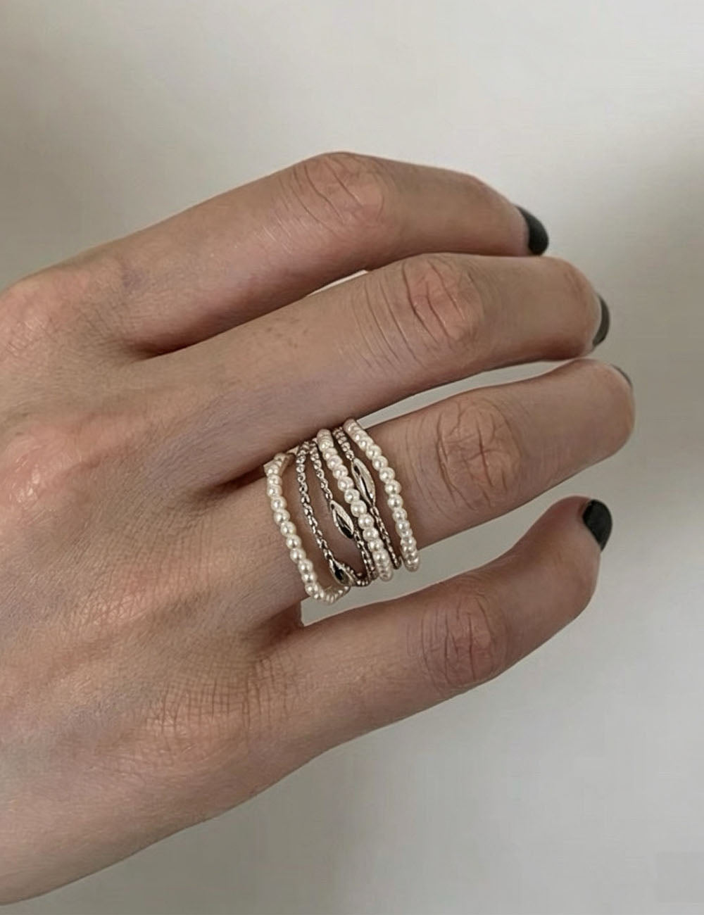 Multi Layer Pearl Ring - DippedShop Wholesale - #6723
