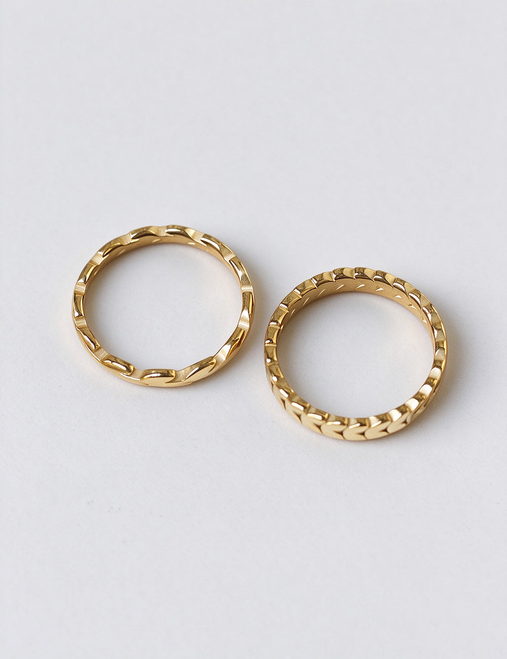 Gold Plated Stackable Ring - DippedShop Wholesale - #5875