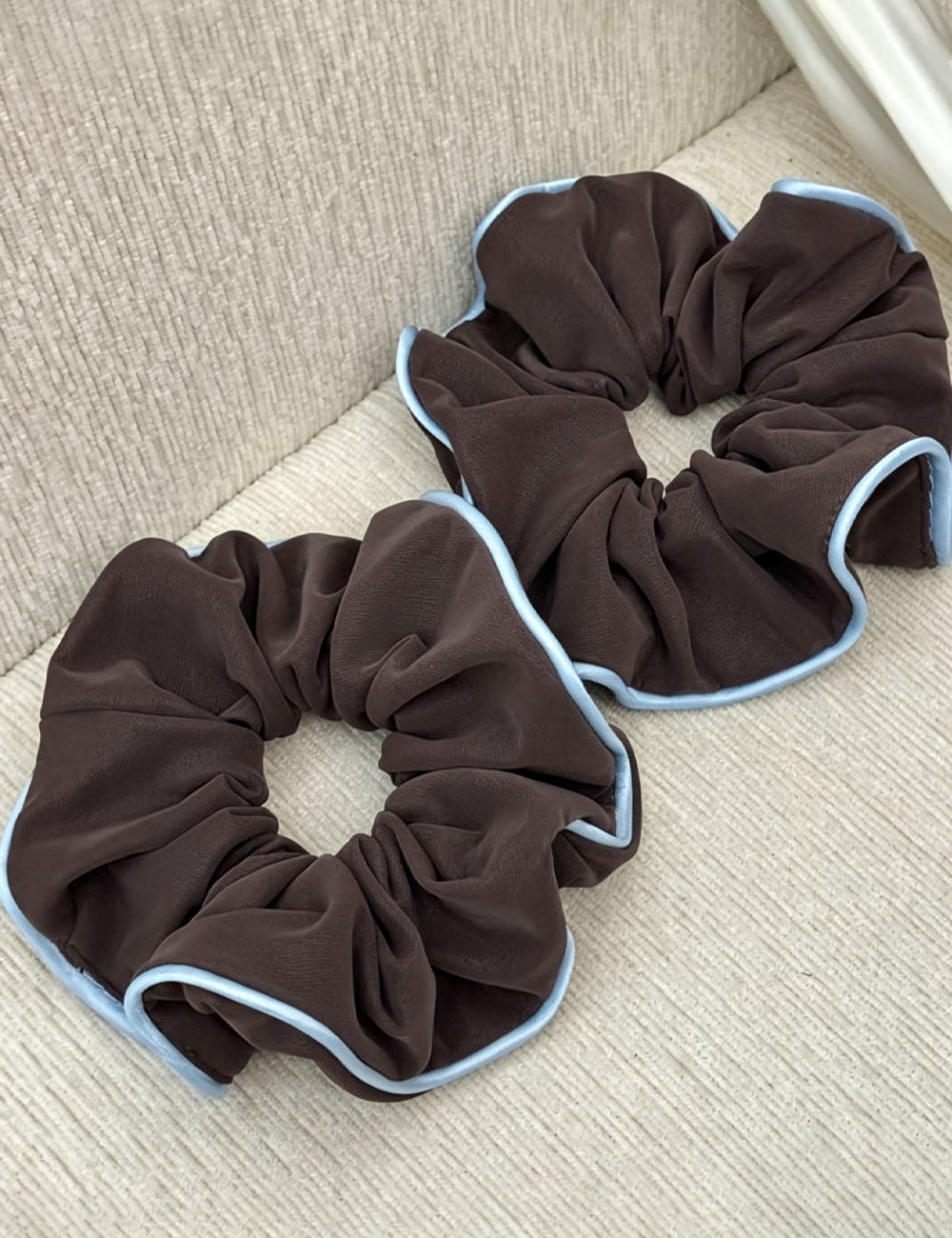 Classic Color Block PU Hair Scrunchies 6W6HSR357