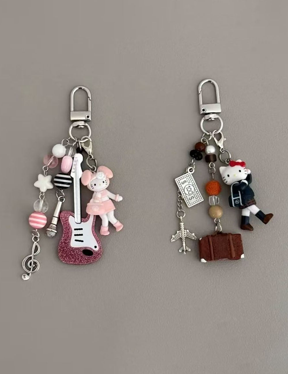 Cute Hand‑Beaded Hello Kitty Bag Charm 6W10BBC401