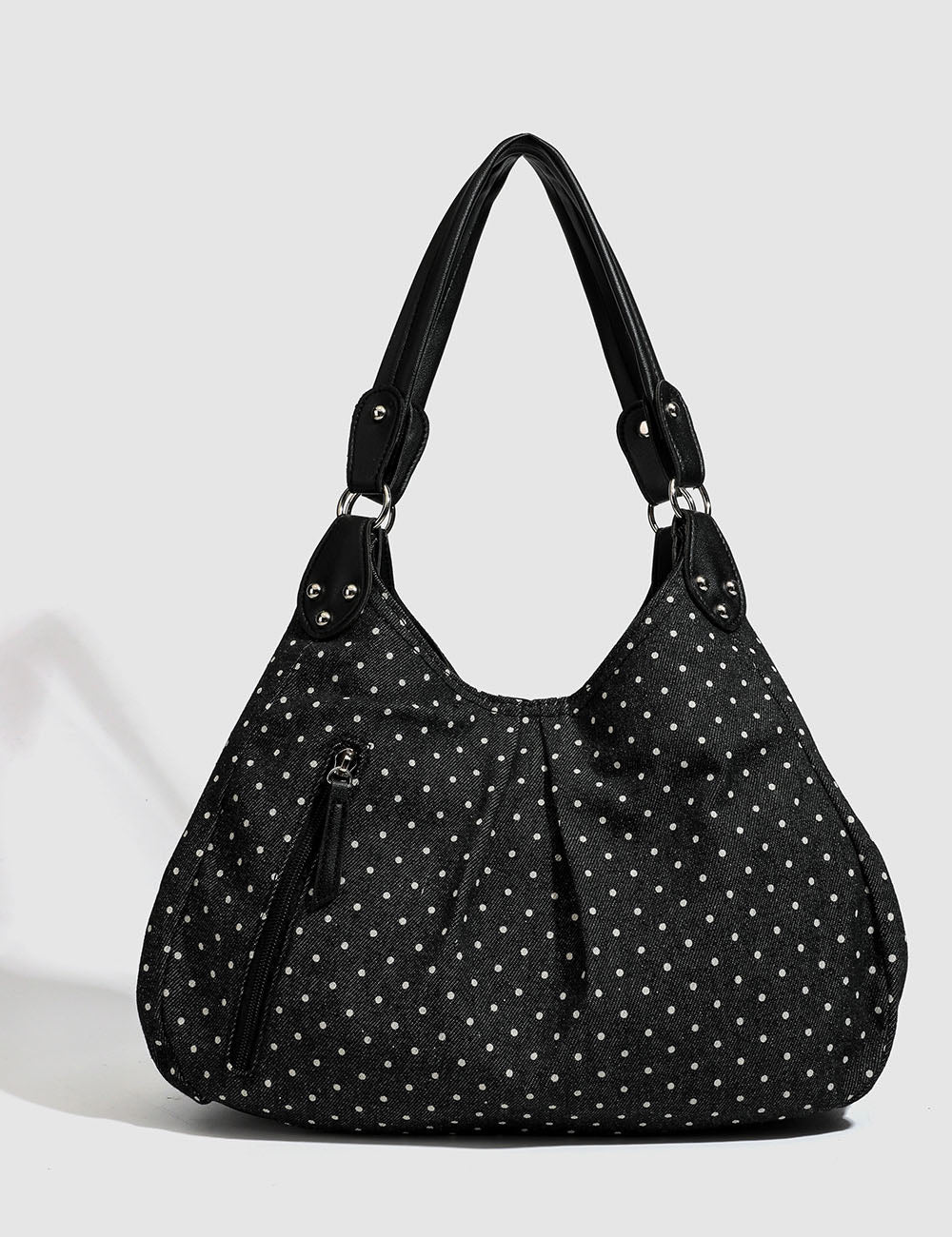 Casual Polka Dot Color Block Shoulder Bag 6W10BBG2006