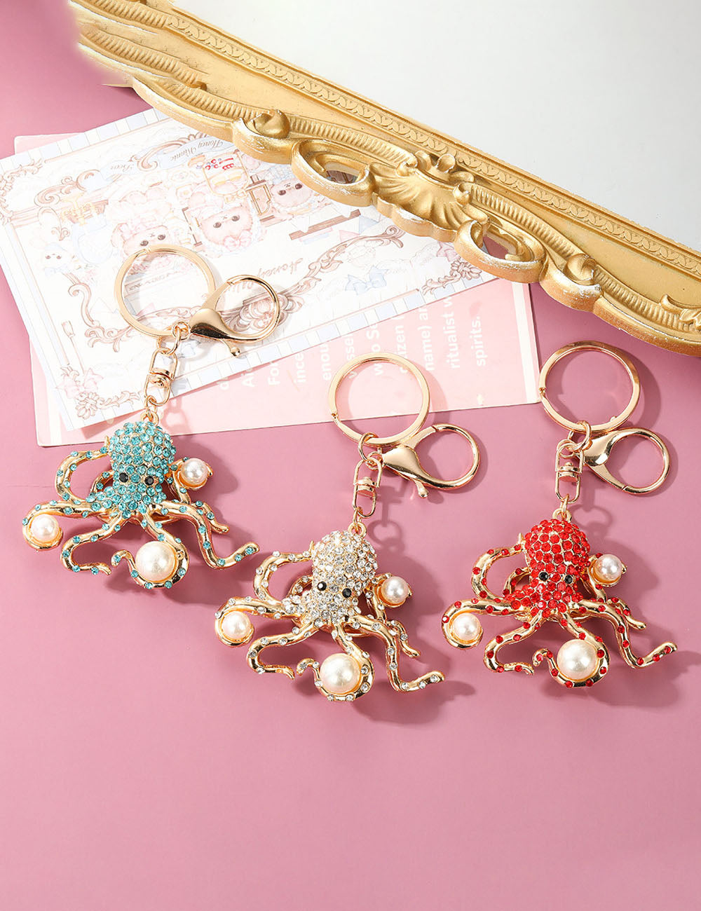 Octopus Keychain Bag Charm - DippedShop Wholesale - #2083