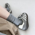 Thin Slouchy Crew Socks - DippedShop Wholesale - #3651