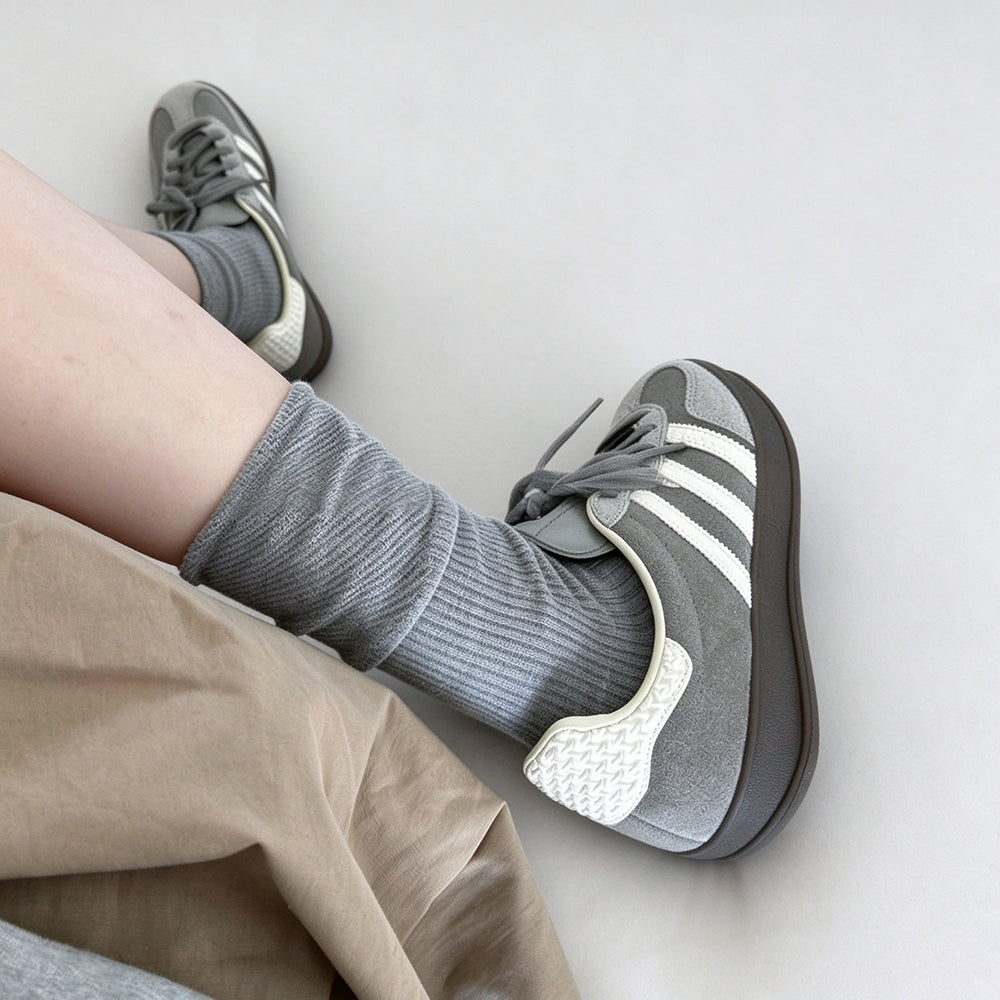 Thin Slouchy Crew Socks - DippedShop Wholesale - #3651
