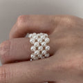 Pearl Braided Elastic Ring - DippedShop Wholesale - #6931