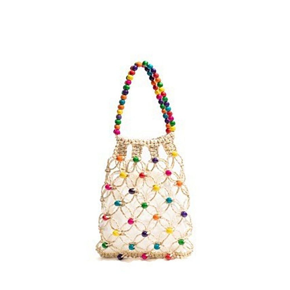 Dopamine Style Colorful Beaded Hand-Woven Handbag MK2BLK6S10BBG871