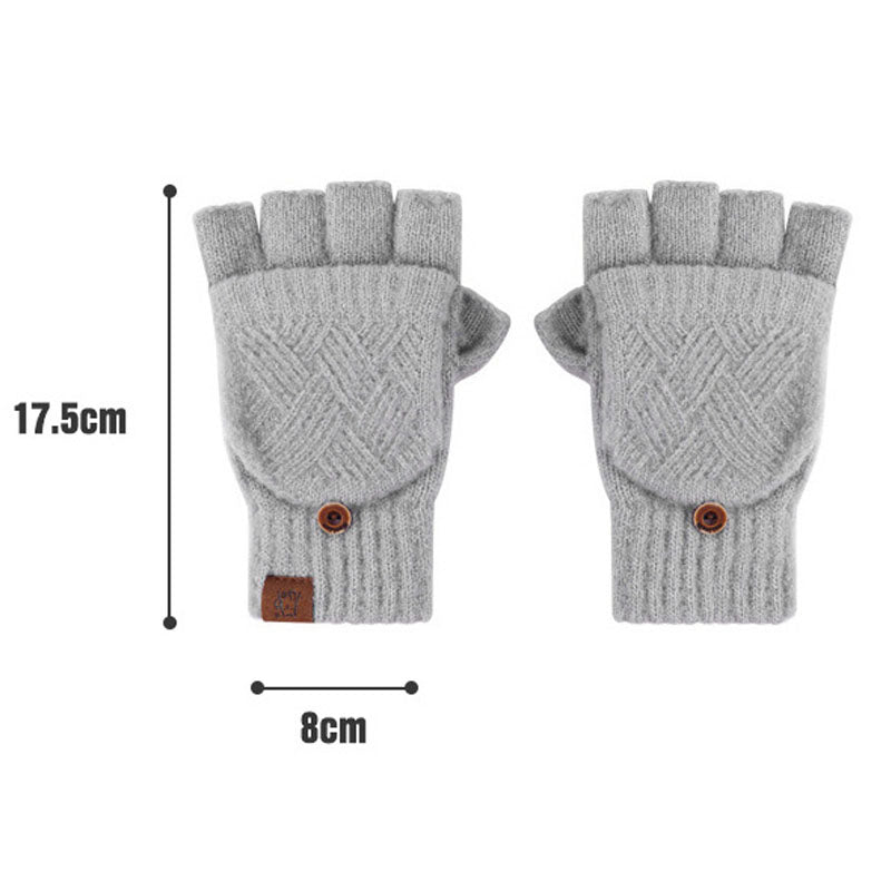 Convertible Flap Fingerless Mittens - DippedShop Wholesale - #1683