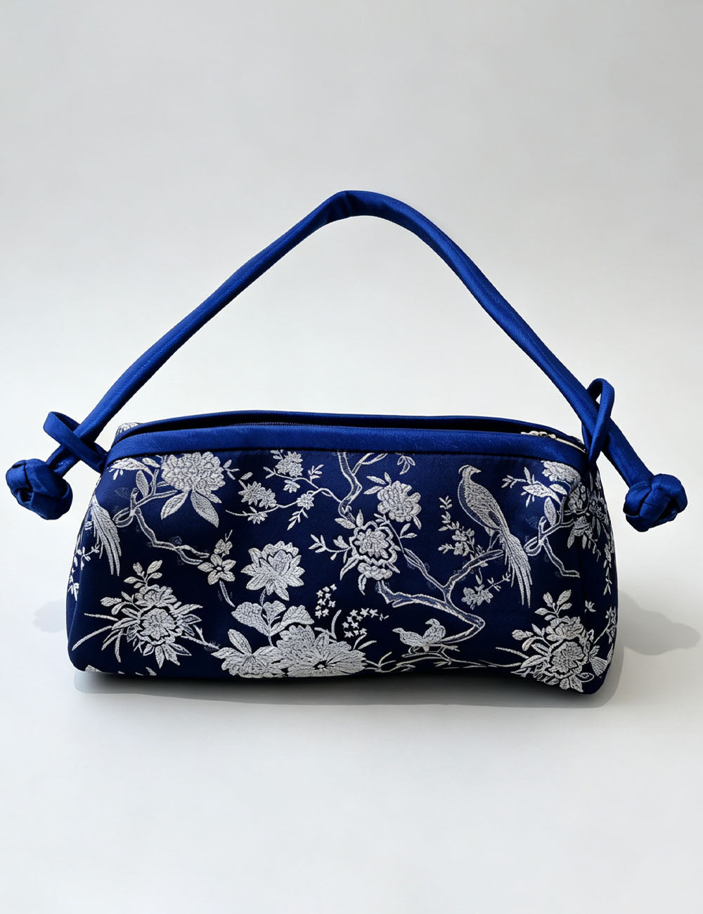 Elegant Floral Jacquard Color Block Handbag 6S10BBG1556