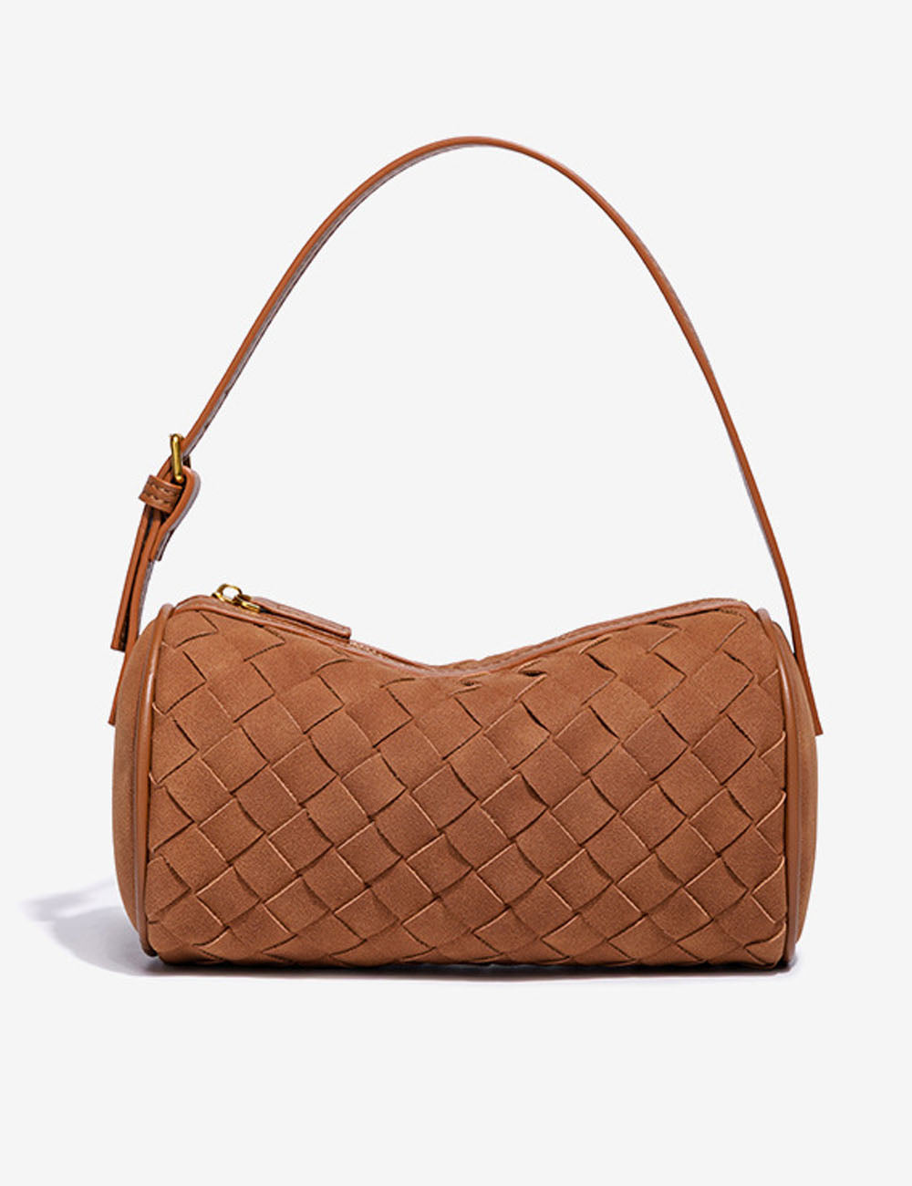 Vintage Woven Suede Shoulder Bag - DippedShop Wholesale - #1315
