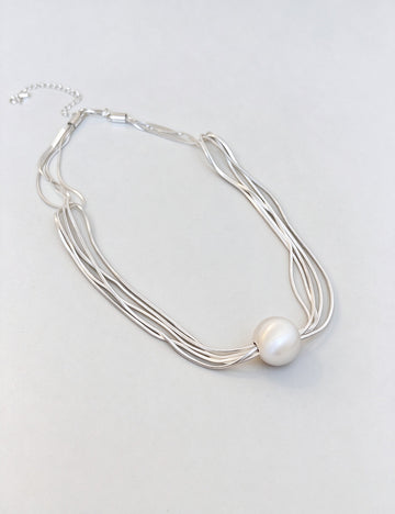 Elegant Multi Layer Copper Ball Pendant Necklace 6W6JNC939