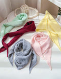 Trendy Solid Color Triangle Knit Shawl Scarf 6W6NSC130