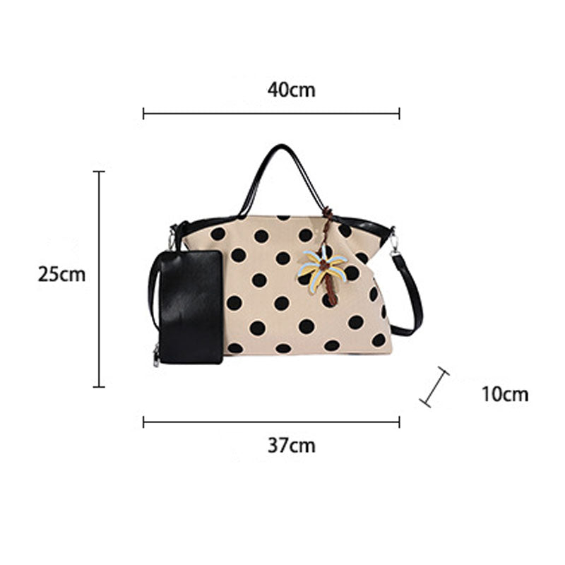 Fashion Polka Dots Large Capacity Shoulder Bag 6W10BBG1375