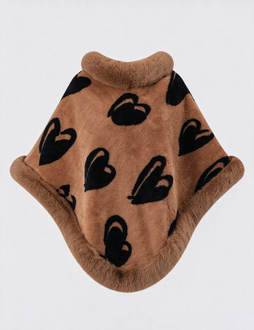 Faux Fur Poncho Cape - DippedShop Wholesale - #1155