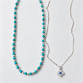 Boho Style Double Layer Floral Pendant Necklace 6W6JNC895