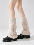 Fuzzy Plush Warm Boot Cuffs Leg Warmers 6W8FSO875