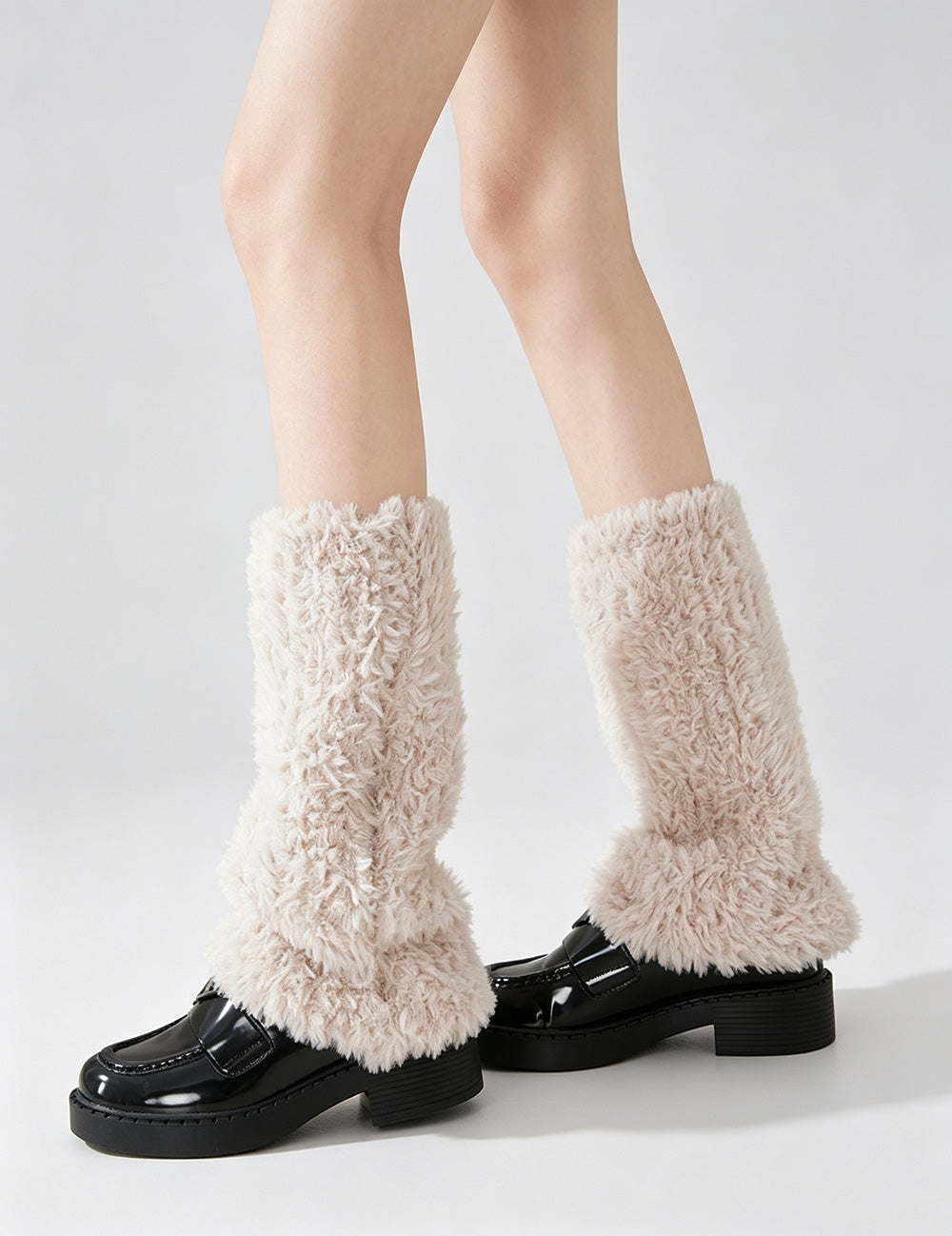 Fuzzy Plush Warm Boot Cuffs Leg Warmers 6W8FSO875