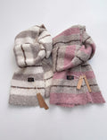 Thick Warm Soft Color Block Striped Shawl Scarf 6W6NSC78