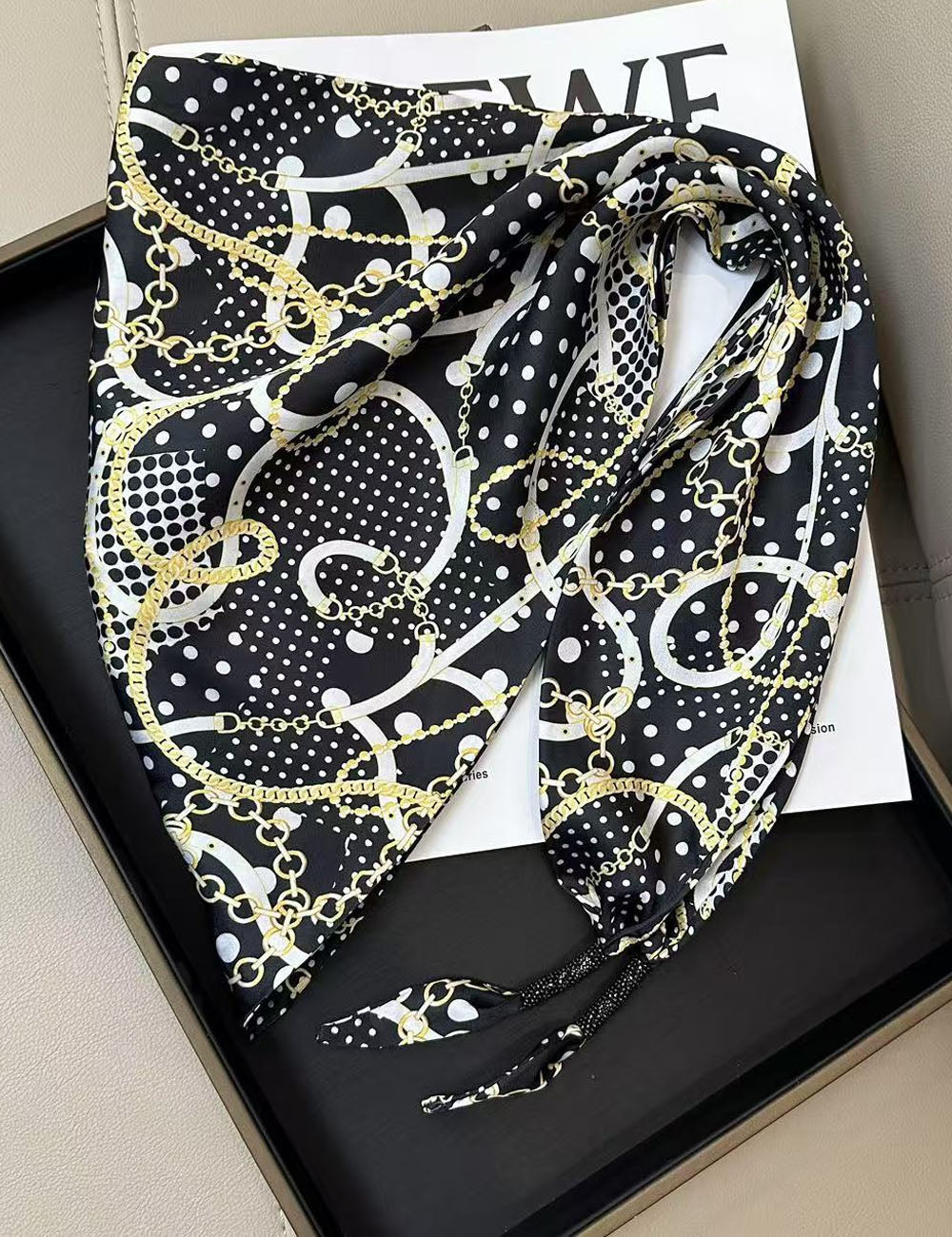 Floral Print Silk Scarf - DippedShop Wholesale - #4211
