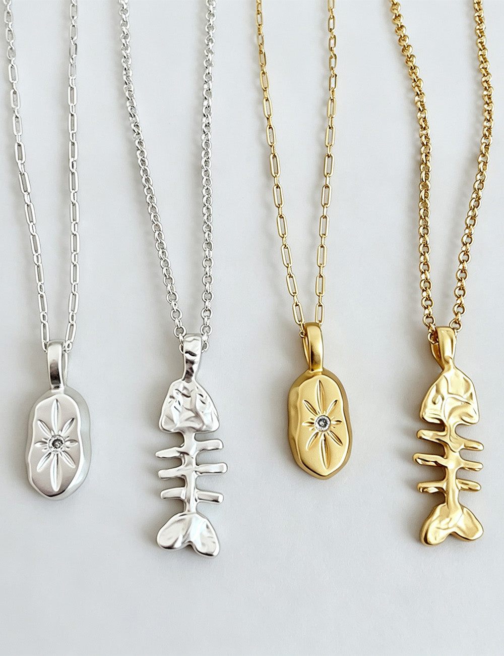 Oval Pendant Necklace - DippedShop Wholesale - #9411