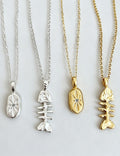 Trendy Oval Pendant Gold Plated Chain Necklace 6W6JNC386L