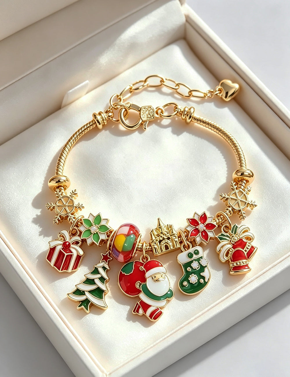 Santa Sock Pendant Bracelet - DippedShop Wholesale - #3123